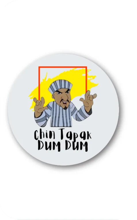 Chin Tapak Dum Dum - Printed Unisex Mouse Pad Circle